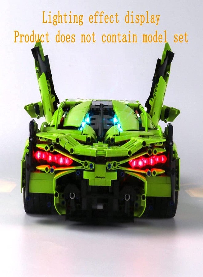 GEAMENT LED Lighting Kit Compatible with Lego Lamborghini Sian (Sián) FKP 37 - for Technic 42115 Race Car Model (Model Set Not Included) - Image 4